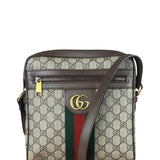 Gucci Beige/Brown GG Supreme Ophidia Messenger Bag