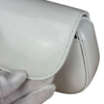 Gucci White Leather Bamboo Night Small Clutch/Pochette