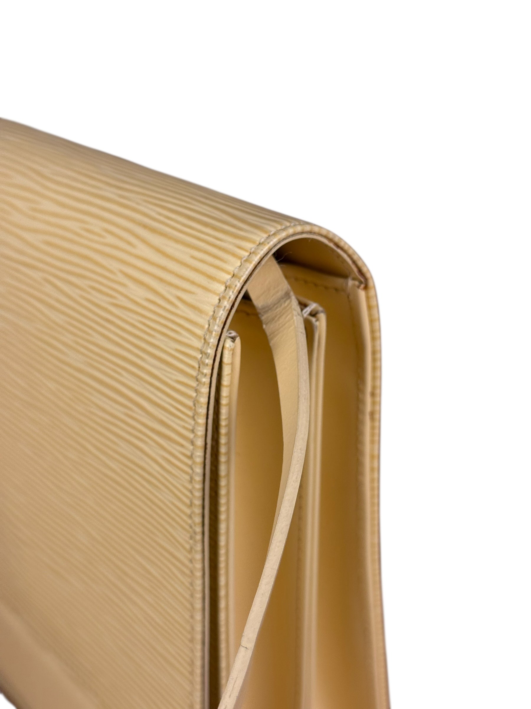 Louis Vuitton Vintage Yellow Epi Biarritz Shoulder Bag
