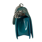 Chanel Teal Quilted Patent Leather Boy Flap Bag 2014