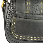 Gucci Black Leather Snaffle Bit Shoulder Bag