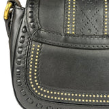 Gucci Black Leather Snaffle Bit Shoulder Bag
