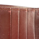 Cartier Vintage Bordeaux Burgundy Leather Bifold Wallet