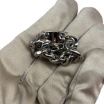 Yves Saint Laurent ID Plaque Chain Link Ring