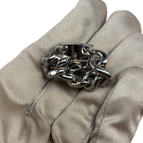 Yves Saint Laurent ID Plaque Chain Link Ring