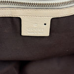 Gucci Britt Leather Tote Beige