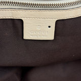 Gucci Britt Leather Tote Beige