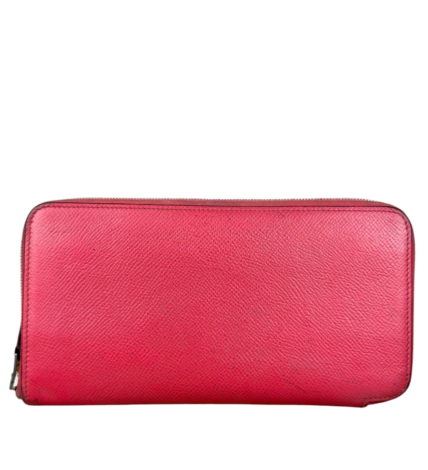 Hermes Pink Epsom Leather Silk'In Long Wallet