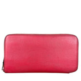 Hermes Pink Epsom Leather Silk'In Long Wallet