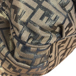 Fendi Vintage Gold Shimmer Zucca Shoulder Bag