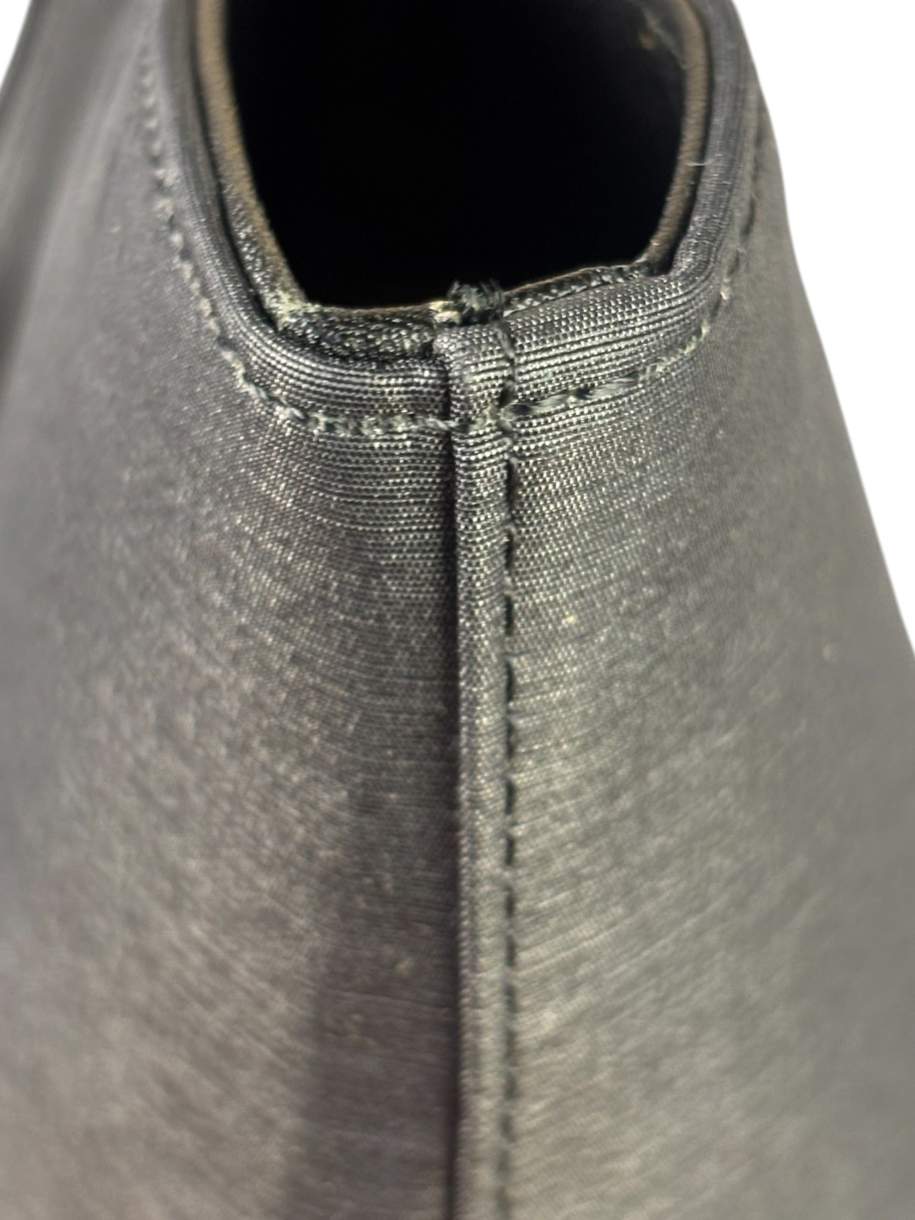 Burberry Grey Nylon/Leather Trim Tote