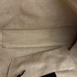 Saint Laurent Beige Canvas Rive Gauche Tote Bag