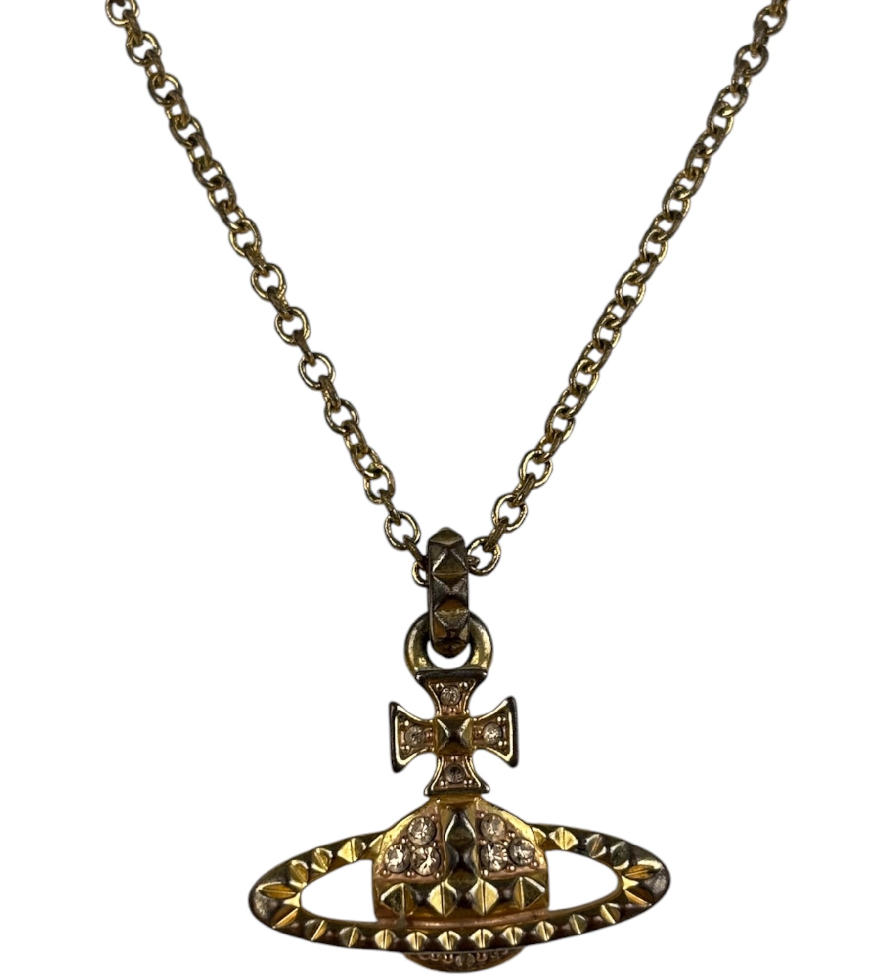 Vivienne Westwood Gold-Tone Orb Pendant Necklace