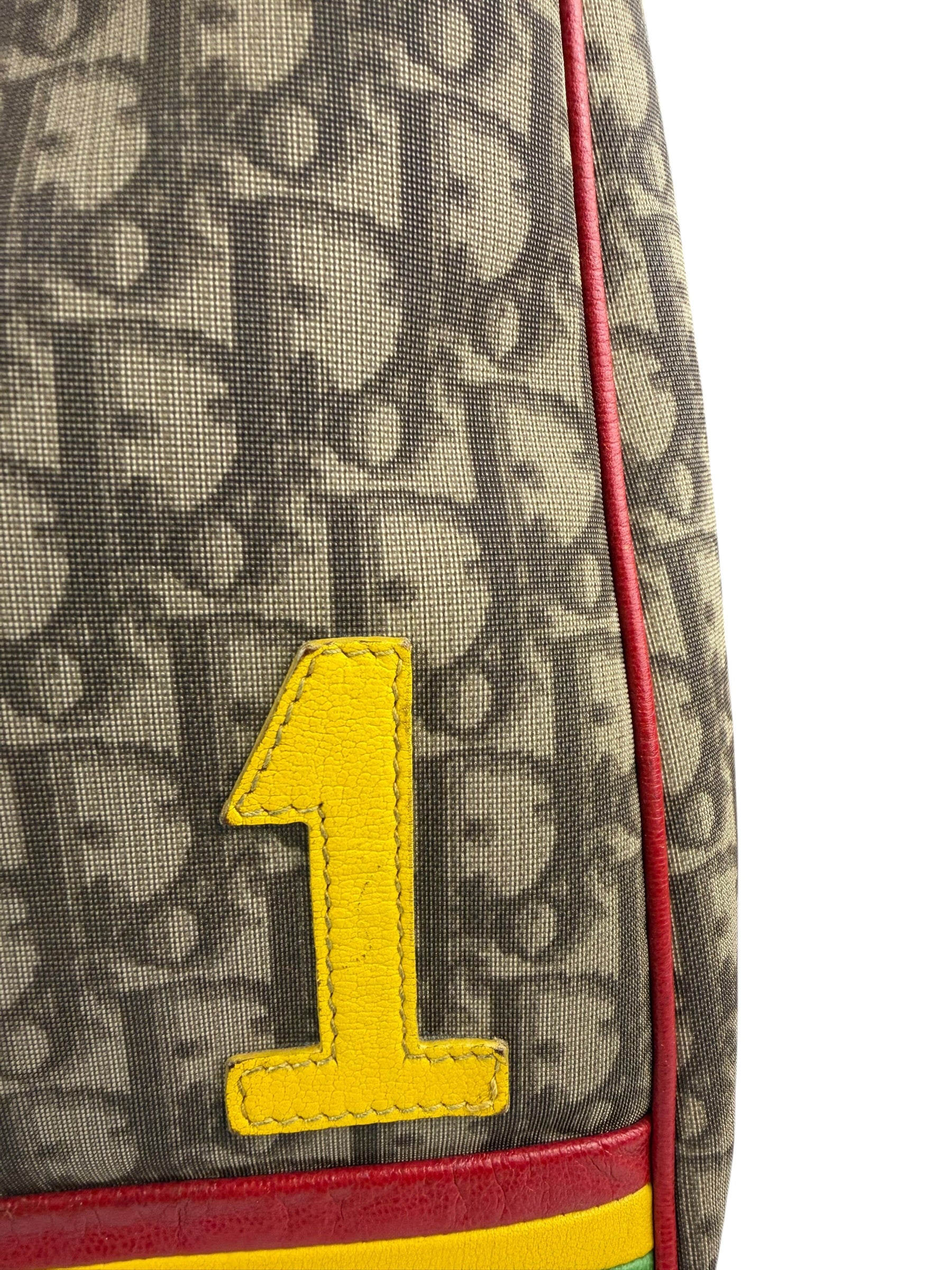 Christian Dior Vintage Monogram Rasta Trotter Messenger Bag