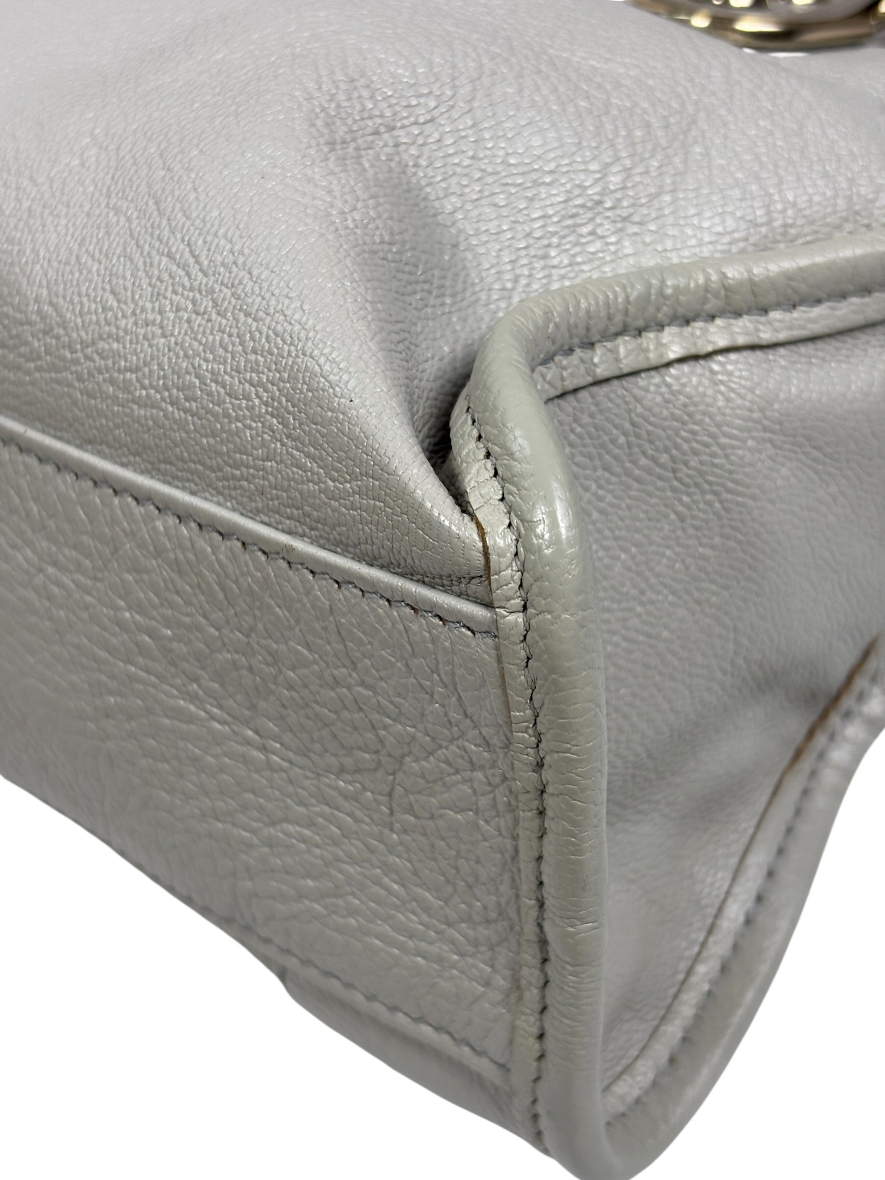 Balenciaga Grey Leather Nano City Two-Way Bag
