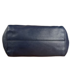 Gucci Blue Pebbled Leather Swinger Bag