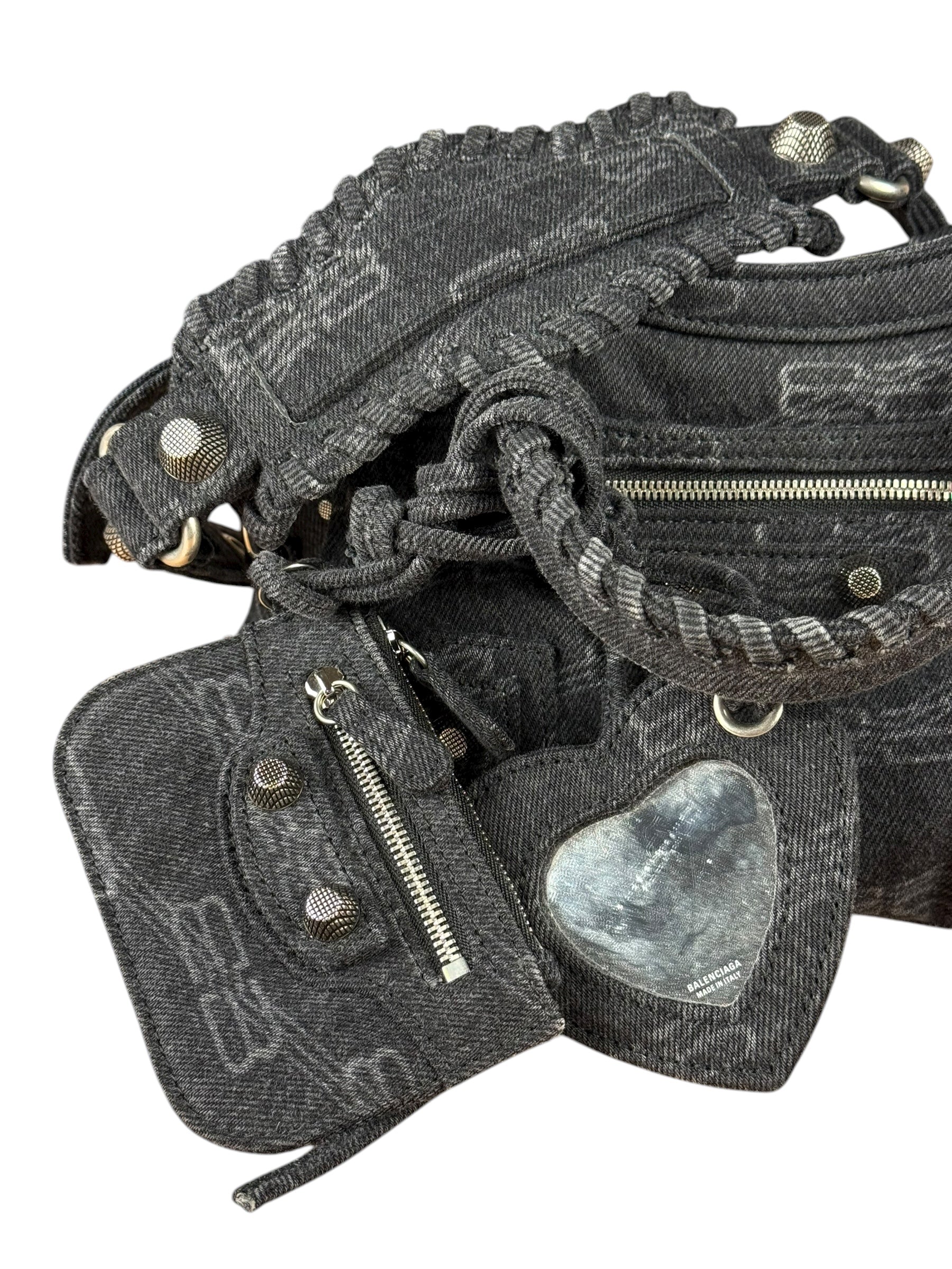 Balenciaga Neo Cagole City Bag Washed Denim