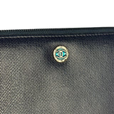 Chanel Navy Blue Long Zip Wallet