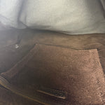 John Varvatos Suede Messenger Bag