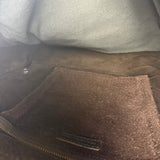 John Varvatos Suede Messenger Bag