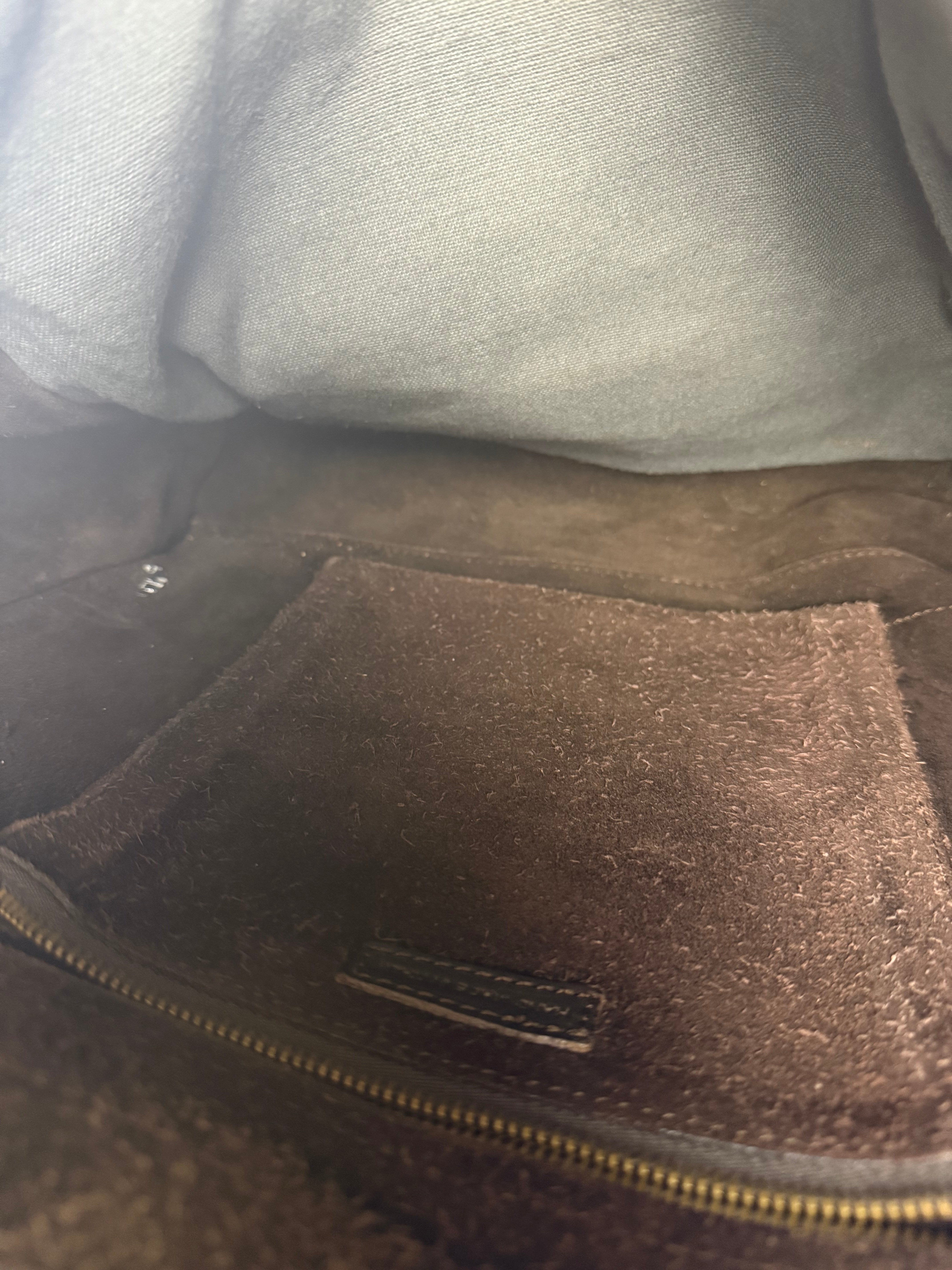 John Varvatos Suede Messenger Bag