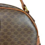 Celine Vintage Leather Macadam Dome Hand Bag
