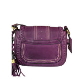 Gucci Vintage Purple Leather Small Snaffle Bit Shoulder Bag