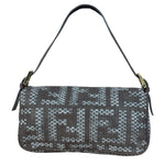 Fendi Vintage Brown/Grey Woven Baguette
