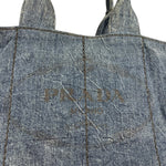 Prada Canapa Denim Tote Bag