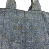 Prada Canapa Denim Tote Bag