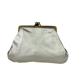 Chloe Metallic Gold Leather Frame Clutch