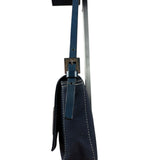 Fendi Denim Canvas Wave Buckle Pochette