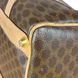Celine Brown Leather Boston Handbag
