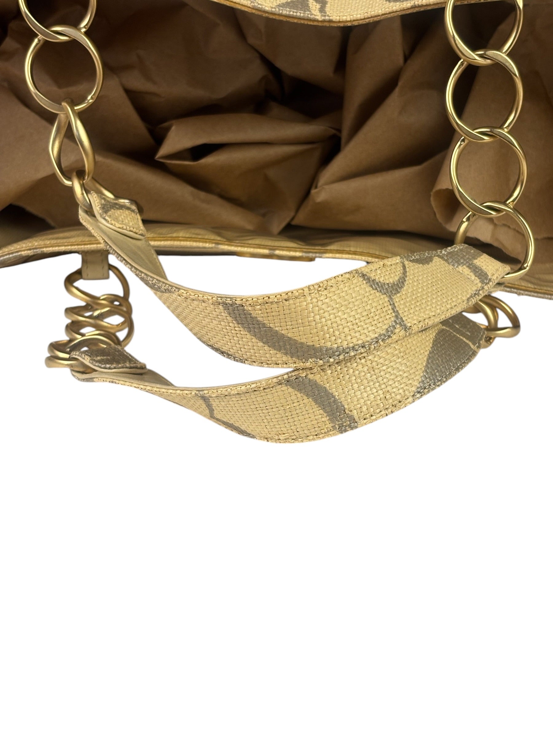 Chanel Camellia Raffia Tote 2004