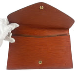Louis Vuitton Vintage Art Deco Brown Epi Clutch