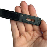 Hermes Kelly 32 Black Box Leather 1991