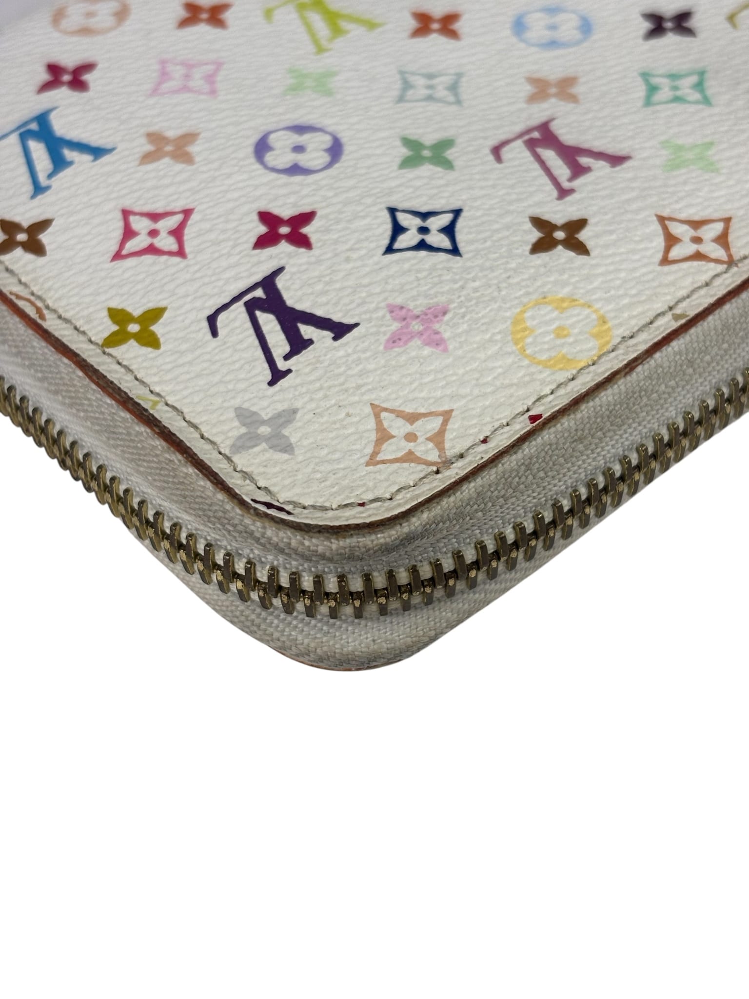Louis Vuitton x Takashi Murakami Multicolor Monogram Zip-Around Wallet