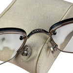 Chanel Vintage Rimless Shield Sunglasses 4117-B