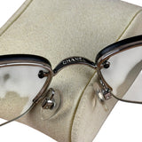 Chanel Vintage Rimless Shield Sunglasses 4117-B