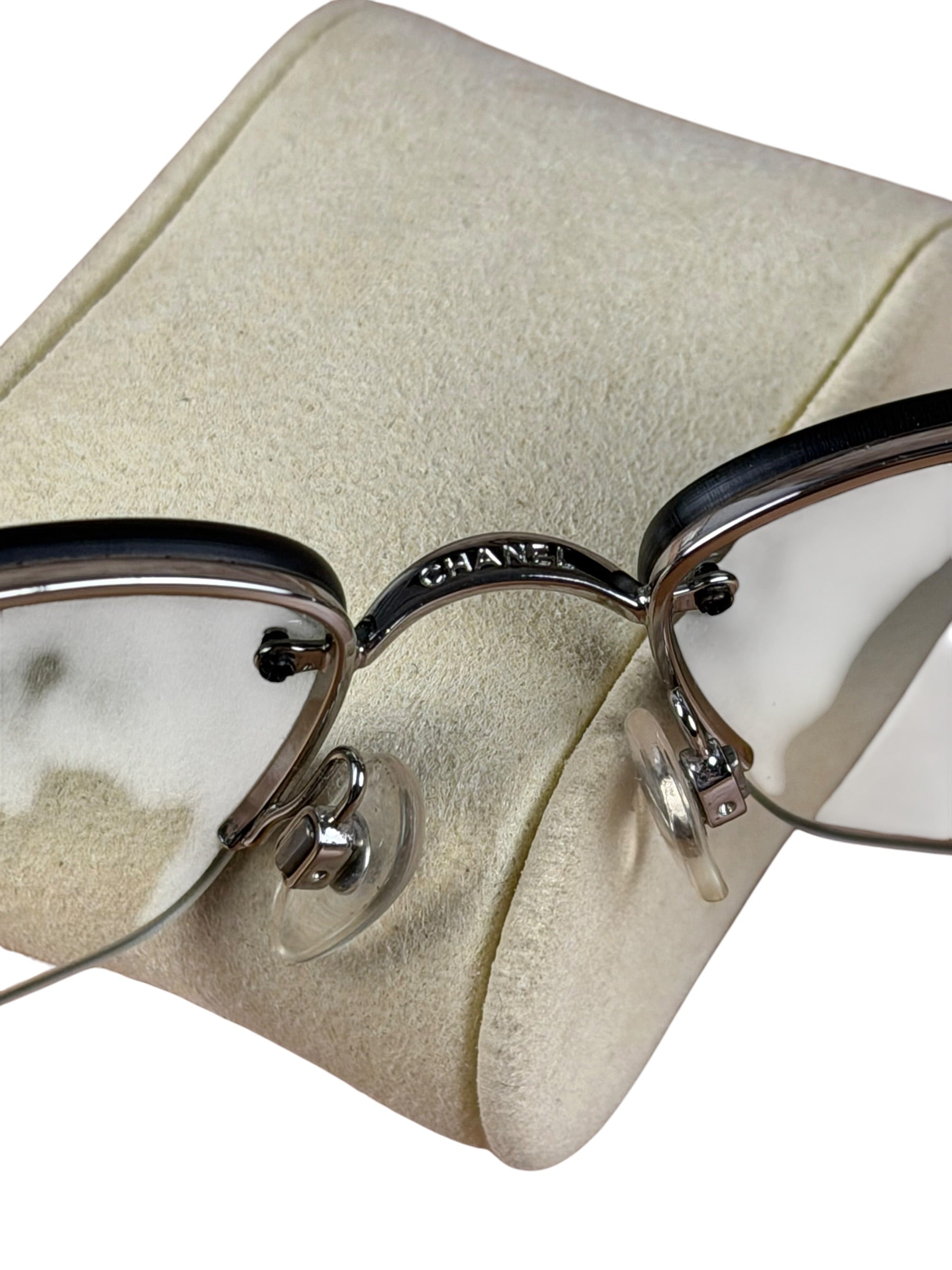 Chanel Vintage Rimless Shield Sunglasses 4117-B