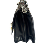 Fendi Black Leather Kan I Monster Eyes Shoulder Bag