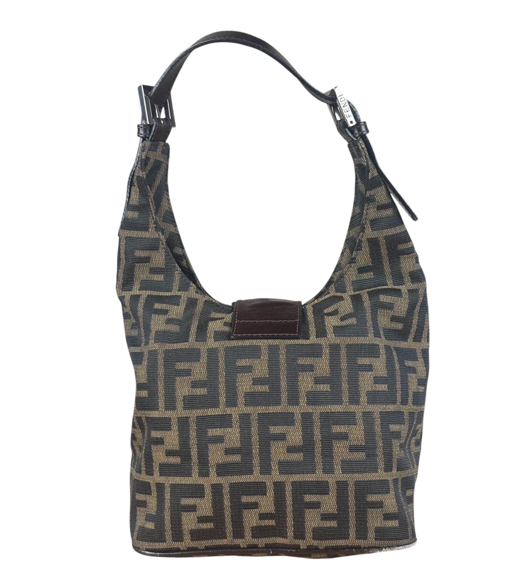 Fendi Zucca FF Mamma Baguette Shoulder Bag