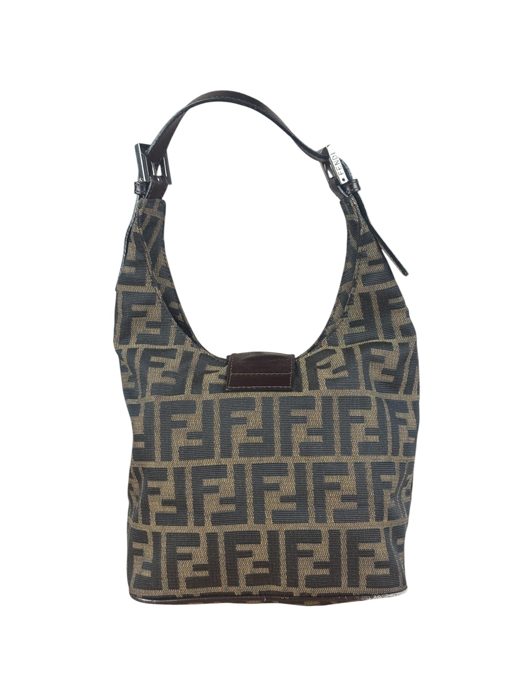 Fendi Zucca FF Mamma Baguette Shoulder Bag