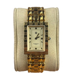Givenchy Cream Dial Tank Gold Plated Watch