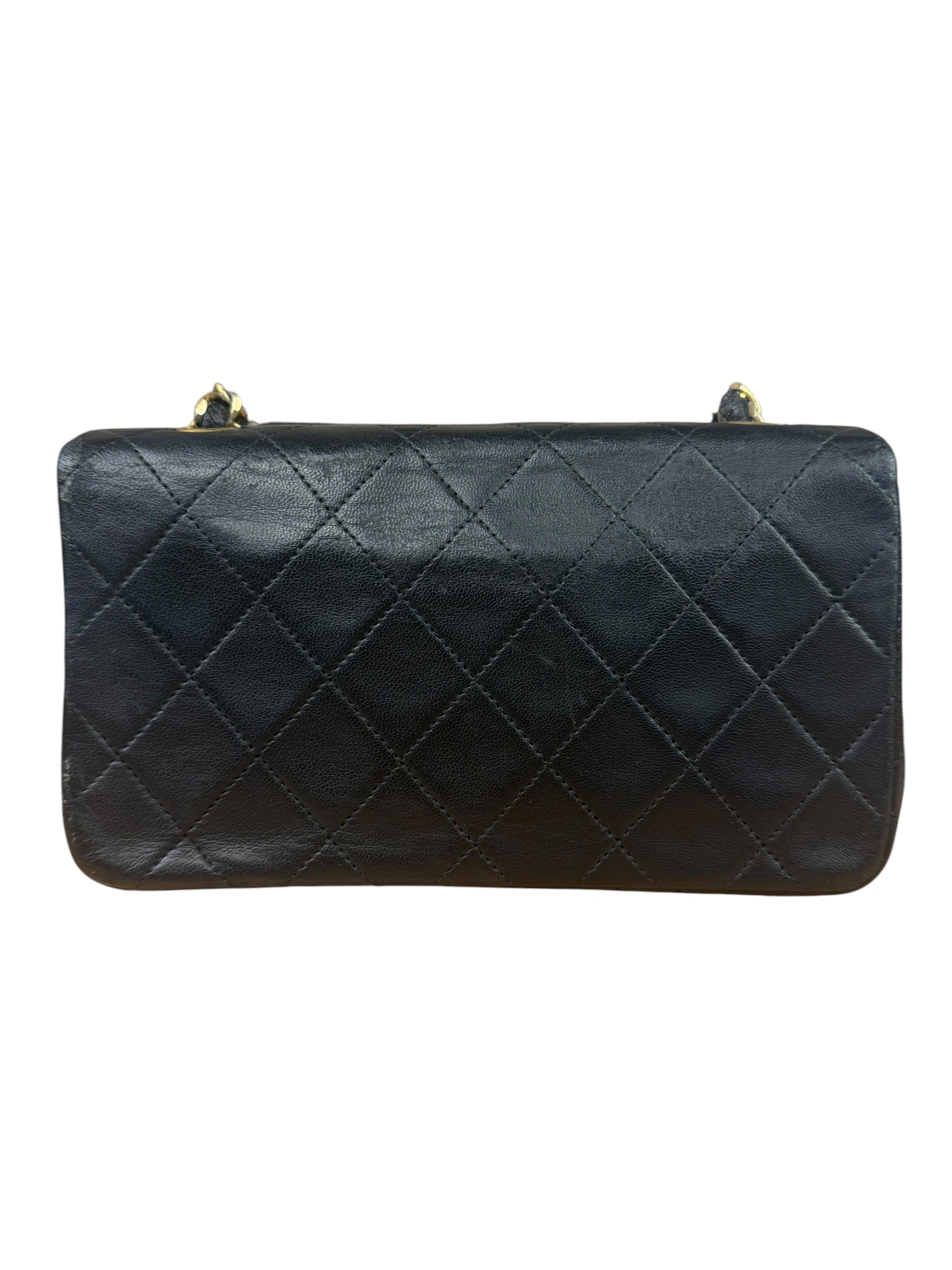 Chanel Black Quilted Leather Mini Flap Bag  2011