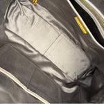 Miu Miu Vintage Pale Grey Vitello Leather Two-Way Bag