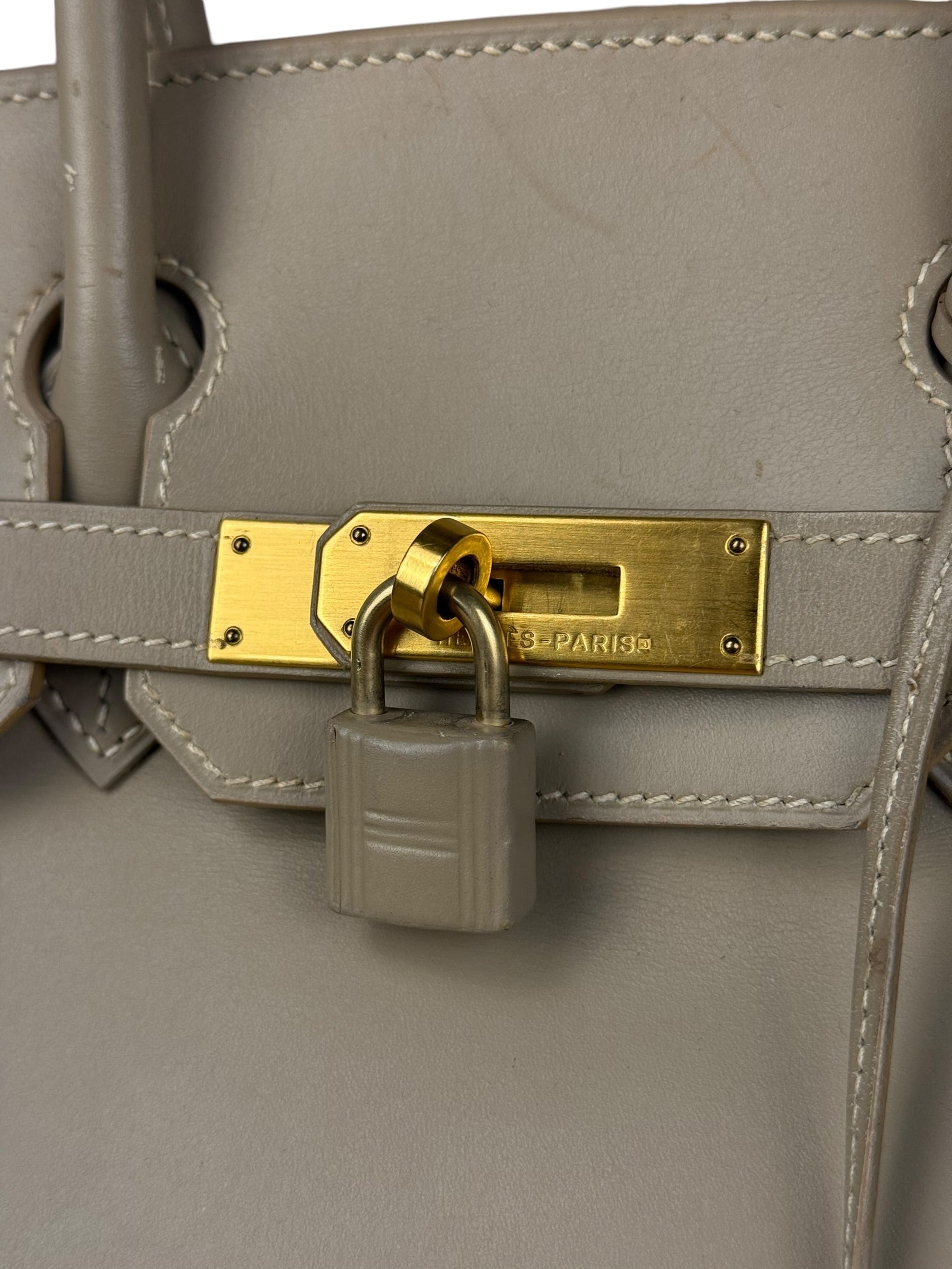 Hermes Birkin 30 Argile Box Brushed Gold 2003