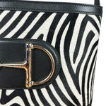 Gucci 73 Small Bucket Bag Zebra Print