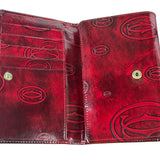 Cartier Red Patent Leather Must De Cartier Tri-Fold Wallet
