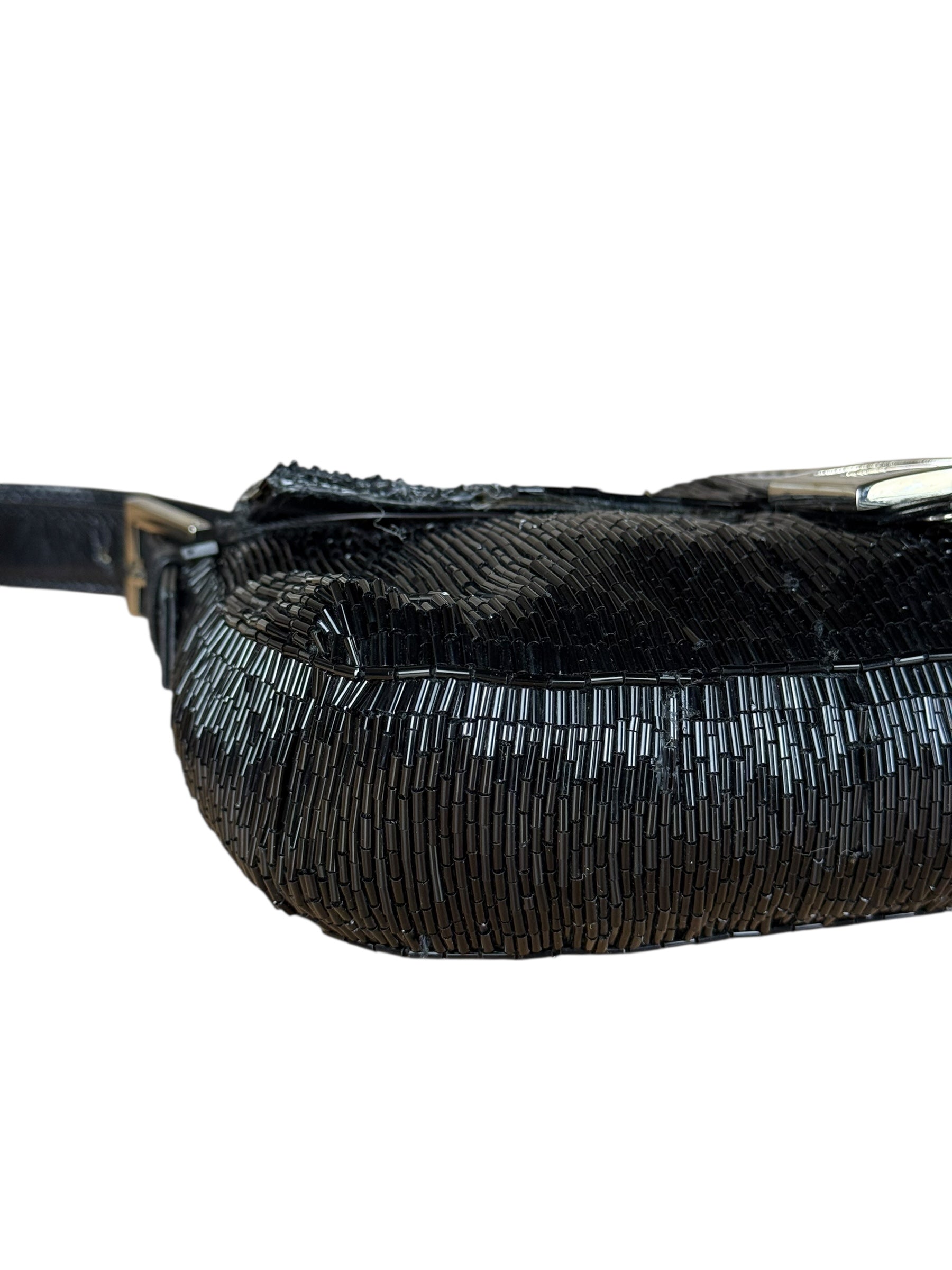 Fendi Beaded Baguette Black